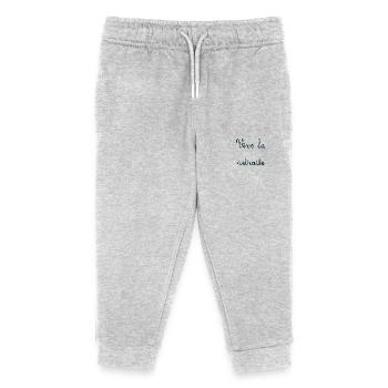 RETRAITE. BONNE RETRAITE. JOYEUSE RETRAITE. COEUR - Pantalon de jogging enfant bio Stanley/Stella - gris chiné - Devant