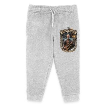Skon the Bard - by Skon ́s Rock & Metal - Kids Organic Sweatpants by Stanley/Stella - heather grey - Front