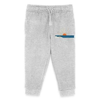 Esthétique minimaliste du soleil à la plage - Pantalon de jogging enfant bio Stanley/Stella - gris chiné - Devant