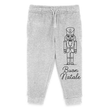 Noël Casse-Noisette de Buon Natale - Pantalon de jogging enfant bio Stanley/Stella - gris chiné - Devant