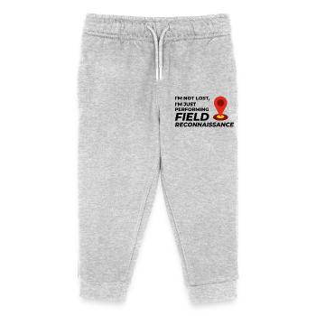 Field Reconnaissance GIS Surveyor Mapping Humor - Kids Organic Sweatpants by Stanley/Stella - heather grey - Front