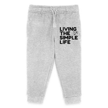 Living the simple life - Kids Organic Sweatpants by Stanley/Stella - heather grey - Front