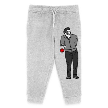 Petanque Player Right-Handed - Kids Organic Sweatpants by Stanley/Stella - heather grey - Front