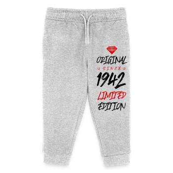 1942 Limited Edition - Kids Organic Sweatpants by Stanley/Stella - heather grey - Front