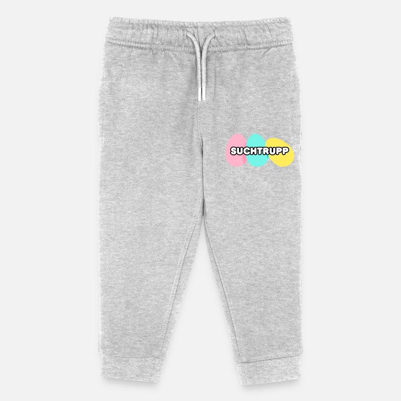 Oster Suchtrupp Ostereier Mädchen Design - Kinder Organic Jogginghose Mini Mover von Stanley/Stella - Grau meliert