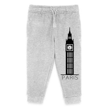 Paris - Pantalon de jogging enfant bio Stanley/Stella - gris chiné - Devant