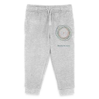 Mindful Moments | Flow & Calm Design - Kids Organic Sweatpants by Stanley/Stella - heather grey - Front