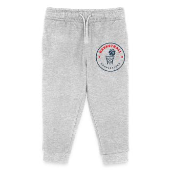 Hoopsrausch Logo Basketball - Kids Organic Sweatpants by Stanley/Stella - heather grey - Front