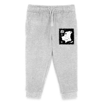 Pirate island - Pantalon de jogging enfant bio Stanley/Stella - gris chiné - Devant