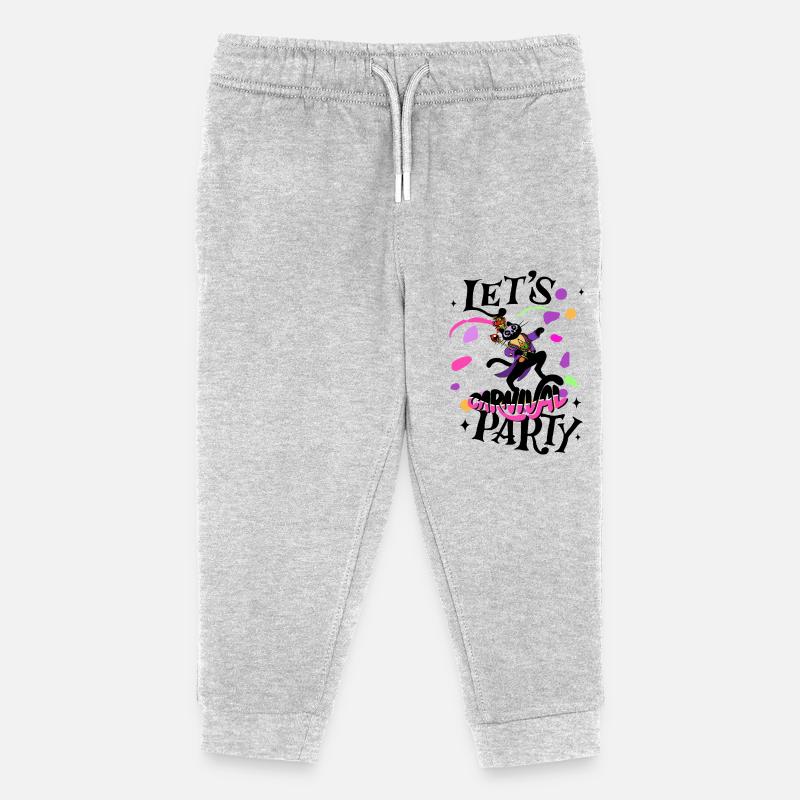 Fête de carnaval - Pantalon de jogging enfant bio Stanley/Stella - gris chiné