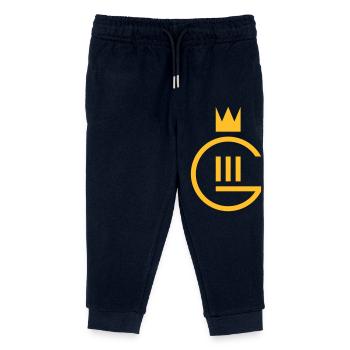 Monogramm Gustaf III. - Kinder Organic Jogginghose Mini Mover von Stanley/Stella - Navy - Vorne