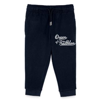 Reine du triathlon - Pantalon de jogging enfant bio Stanley/Stella - marine - Devant