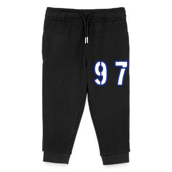 97 Symbole numérique - Pantalon de jogging enfant bio Stanley/Stella - noir - Devant