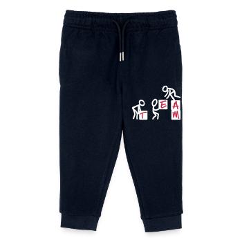 team - Kids Organic Sweatpants by Stanley/Stella - navy - Front