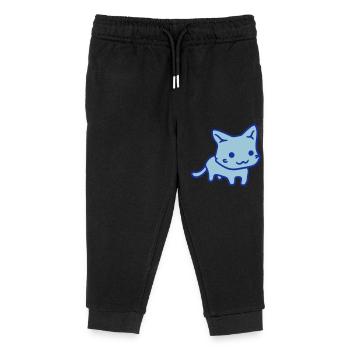 Jolie chatte Ayant l’air heureuse Joyeuse Souriante - Pantalon de jogging enfant bio Stanley/Stella - noir - Devant