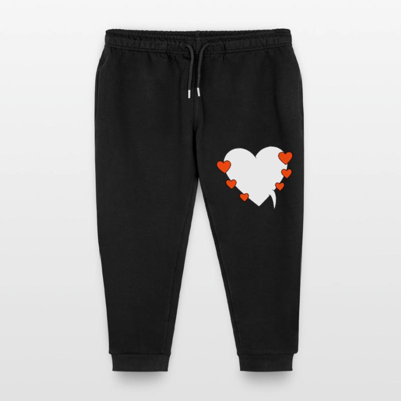 Speech bubble with hearts Kids Organic Sweatpants by Stanley/Stella