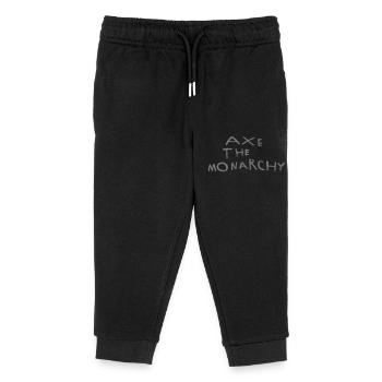 Hache la monarchie - Pantalon de jogging enfant bio Stanley/Stella - noir - Devant