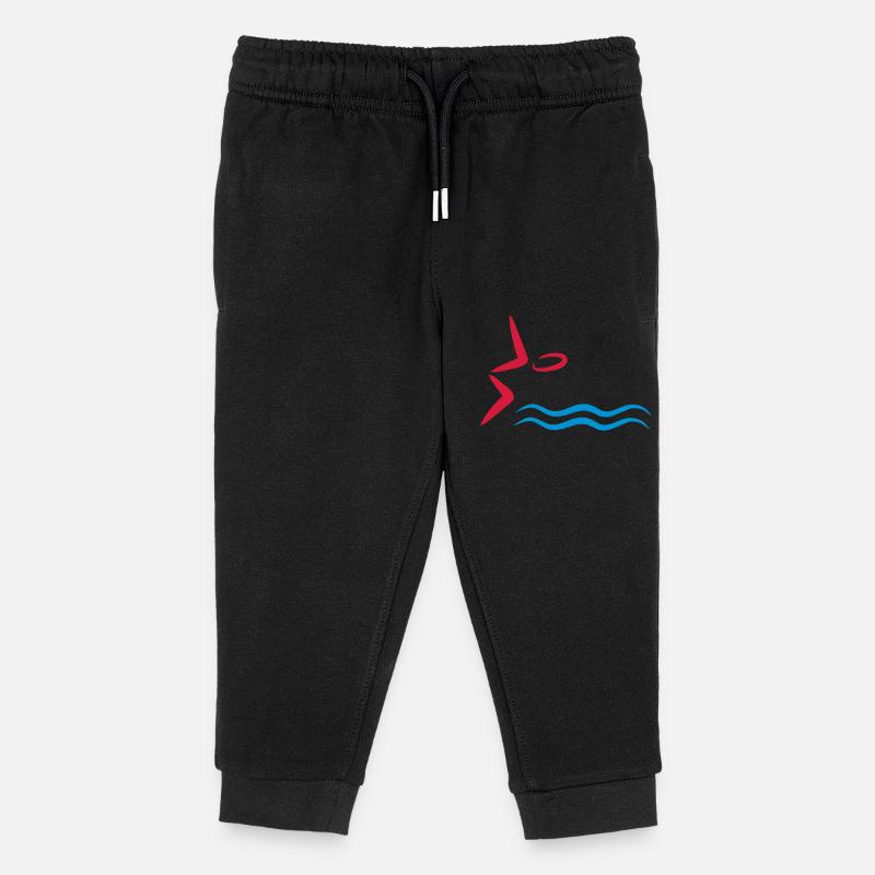 nager - Pantalon de jogging enfant bio Stanley/Stella - noir