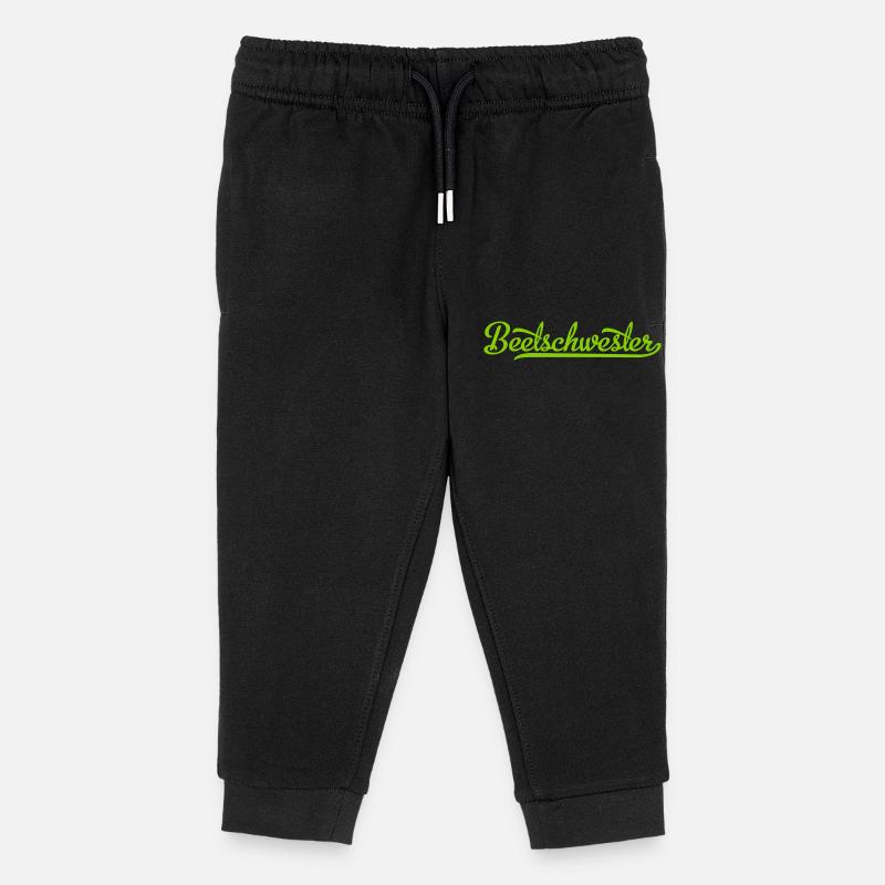 Beetschwester - Gärtnerin - Kinder Organic Jogginghose Mini Mover von Stanley/Stella - Schwarz