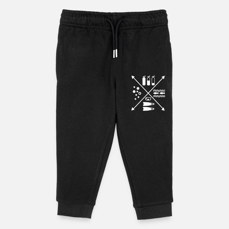 Plongée - Pantalon de jogging enfant bio Stanley/Stella - noir