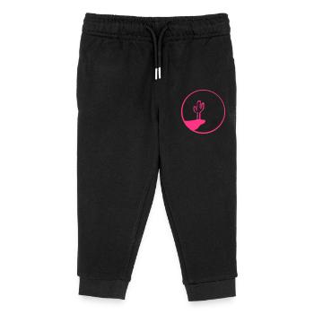 Cactus Lune Soir Montagne Falaise Nuit Cactus Désert - Pantalon de jogging enfant bio Stanley/Stella - noir - Devant