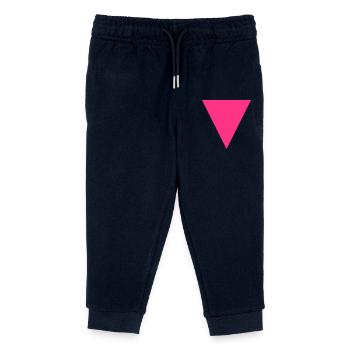 Pink Triangle / Rosa Winkel - Kids Organic Sweatpants by Stanley/Stella - navy - Front
