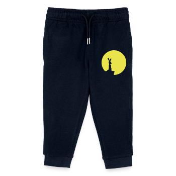 Lapin Lune Falaise Montagne Nuit Ronde Soleil Peeps Stands - Pantalon de jogging enfant bio Stanley/Stella - marine - Devant