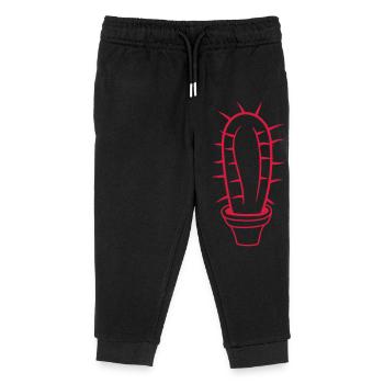 Petit Cactus Épines Désert Cactus Pot de Fleur - Pantalon de jogging enfant bio Stanley/Stella - noir - Devant