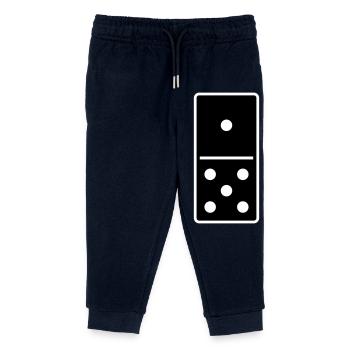 DOMINO STONE 1:5 - VARIABLE COLOR - VECTOR DESIGN! - Kinder Organic Jogginghose Mini Mover von Stanley/Stella - Navy - Vorne