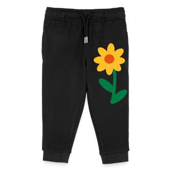 Blume - Kinder Organic Jogginghose Mini Mover von Stanley/Stella - Schwarz - Vorne