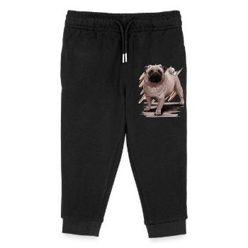 Pug - Pantalon de jogging enfant bio Stanley/Stella - noir - Devant