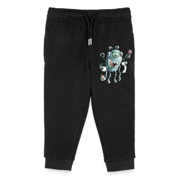 Funny monster of the deep sea - Kids Organic Sweatpants by Stanley/Stella - black - Front