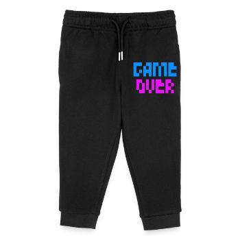Game over - Kids Organic Sweatpants by Stanley/Stella - black - Front