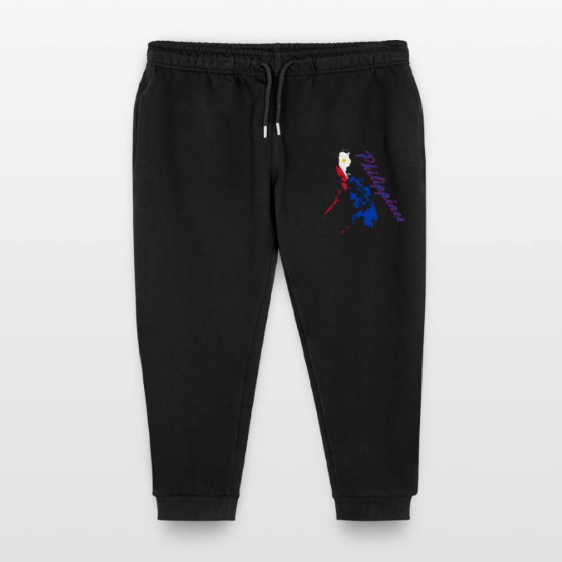 Script de la carte du drapeau philippin Pantalon de jogging enfant bio Stanley/Stella