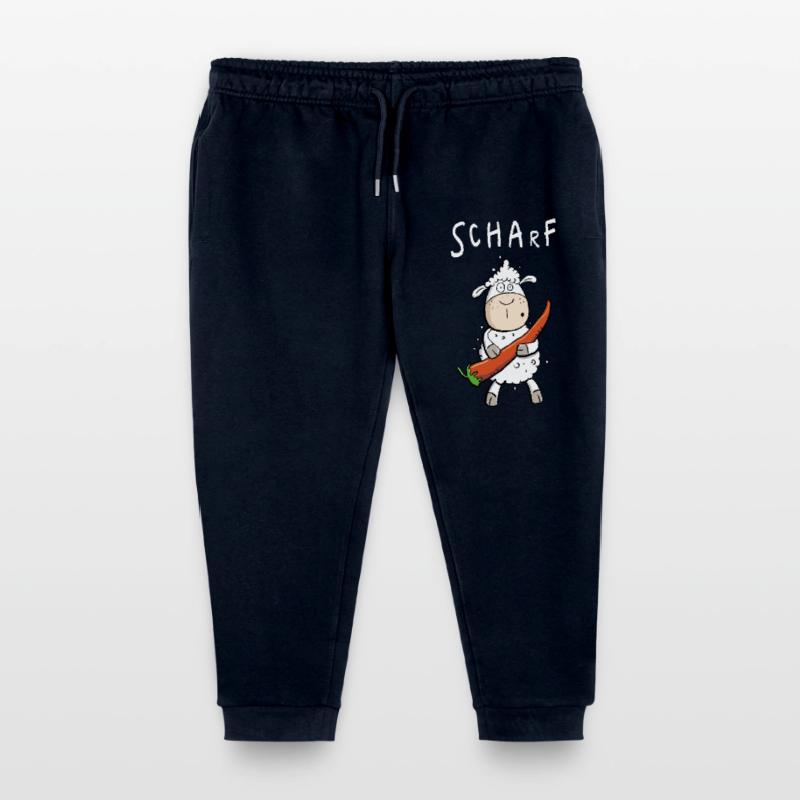 Pepperoni Sheep I Sharp comic pun Kids Organic Sweatpants by Stanley/Stella