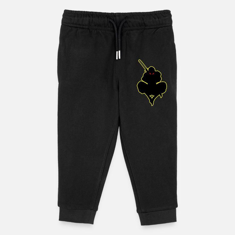 Dark Ninja Warrior Ninja Shadow Ninja Lover - Kids Organic Sweatpants by Stanley/Stella - black