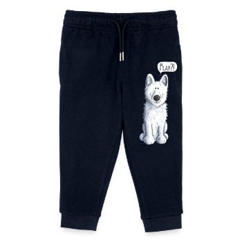 Playing White Shepherd - Chien - Chiens - Pantalon de jogging enfant bio Stanley/Stella - marine - Devant