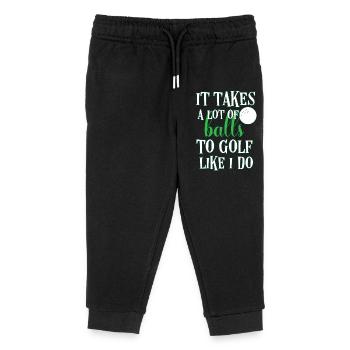 golf - Kids Organic Sweatpants by Stanley/Stella - black - Front