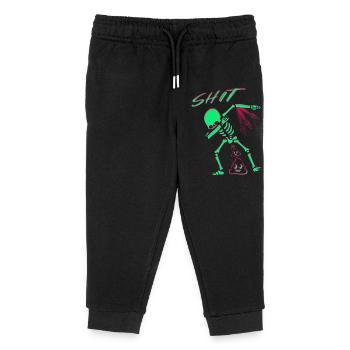 Funny skeleton - Kids Organic Sweatpants by Stanley/Stella - black - Front