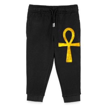Symboles: Anch incandescent (Egypte ancienne) - Pantalon de jogging enfant bio Stanley/Stella - noir - Devant