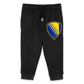 Bosnien Wappen Design - Kinder Organic Jogginghose Mini Mover von Stanley/Stella - Schwarz - Vorne