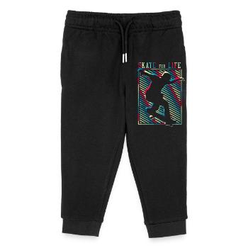 SK8R | Skate fürs Leben - Kinder Organic Jogginghose Mini Mover von Stanley/Stella - Schwarz - Vorne