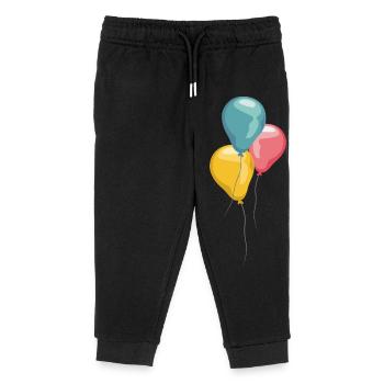 luftballon balloon symbol Logo colors Farben - Kinder Organic Jogginghose Mini Mover von Stanley/Stella - Schwarz - Vorne