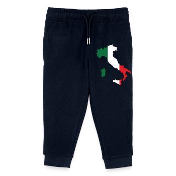 Italie Plan drapeau - Pantalon de jogging enfant bio Stanley/Stella - marine - Devant