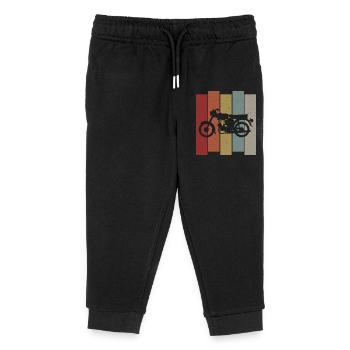 Rétro Simson hirondelle S51 DDR Ossi Mobylette Cadeau - Pantalon de jogging enfant bio Stanley/Stella - noir - Devant