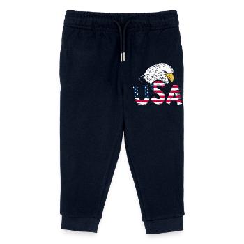 Aigle des États-Unis - Pantalon de jogging enfant bio Stanley/Stella - marine - Devant