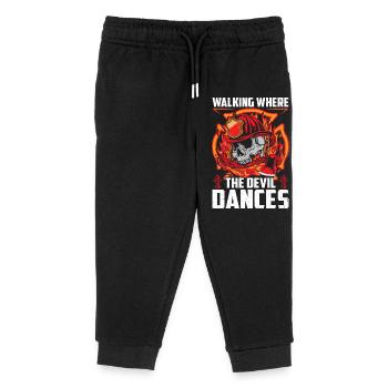 fire Department - Kids Organic Sweatpants by Stanley/Stella - black - Front