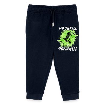 My Thrill is Downhill Mountain Bike Gift - Kids Organic Sweatpants by Stanley/Stella - navy - Front
