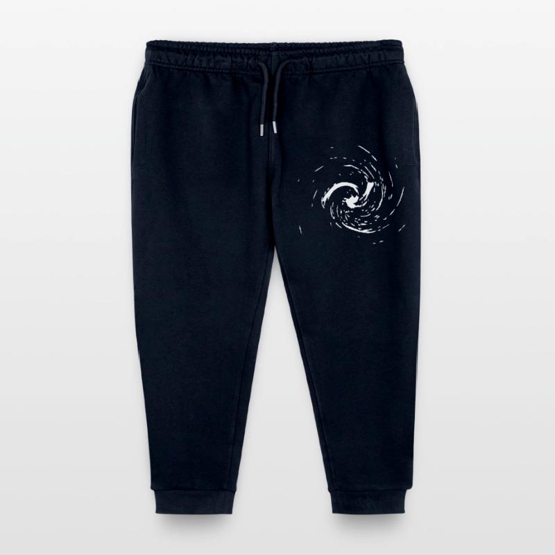 Abstract Vortex / Line / White / Pattern Kids Organic Sweatpants by Stanley/Stella
