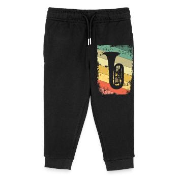 Tuba Tuba players - Kids Organic Sweatpants by Stanley/Stella - black - Front